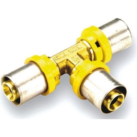 RACCORDO PER GAS A  T  RIDOTTO Diam. 20 x 16 x 20