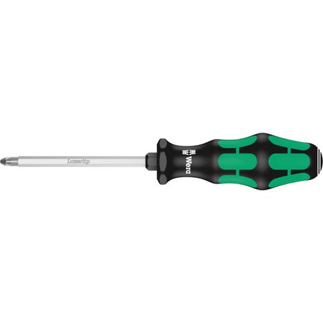 WERA Kreuzschlitz-Schraubendreher Pozidriv Kraftform PZ 2x100mm SK (1/5)