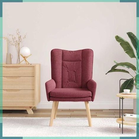 42001827 fauteuil Bordeaux 63 x 67 x 94 cm Tissu et contreplaqué (1/5)
