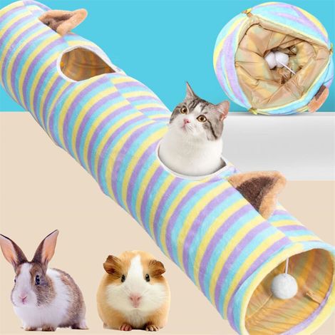 [NEVER USED] Suede toy tunnel for cats and small animals
