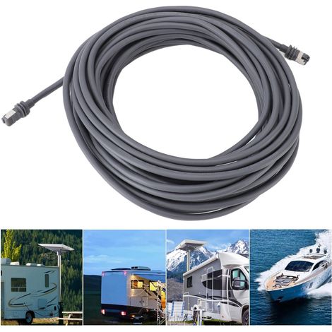 IP68-Verlängerungskabel für Starlink Gen3 V3 Rechtecksatelliten – Hohe Geschwindigkeit 1200 Mbit/s, platzsparend mit 100 Kabelbindern, 9,2 m (1/5)