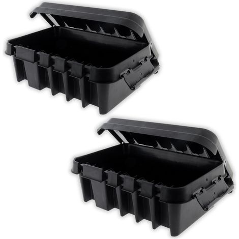 Zenitech – Lot de 2 boîtiers de raccordement étanche IP55 200x230x140mm – Protection contre poussières et projections d'eau – Pour installations extérieures (1/5)