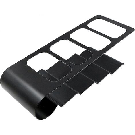 Boîte de rangement pour télécommande à 4 compartiments, idéale pour les outils de bureau (197 x 10,5 cm). (1/4)