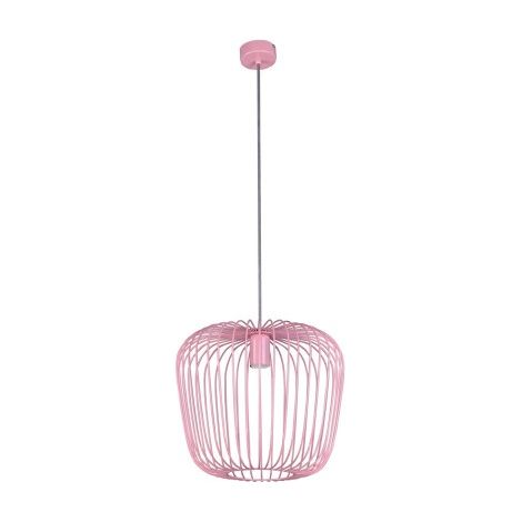 Suspension moderne rose métal Ø35 Kaja Eden K-4101
