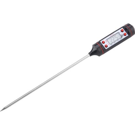 Thermomètre pour Aliments, Thermomètre de Cuisson à Sonde de Viande pour Barbecue Numérique, Outil de Température du Lait 0,1 ℃/℉, -50 ℃ 300 ℃/-58572 ℉ (1/5)