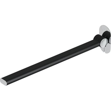 Barre d'appui pliante Elida 2.0 noir mat chromé LxHxP:30x60x750mm