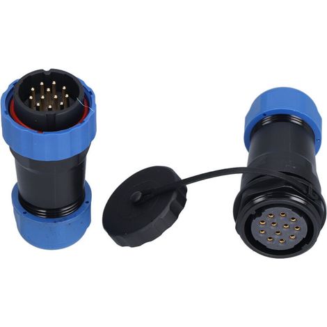 12-pin SP28 IP68 aviation waterproof connector with oxidation resistance PA66 PA6 (1/5)