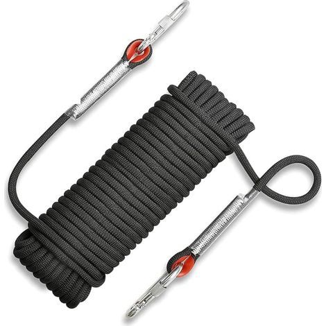 Corde de sécurité d'escalade extérieure de 10 m, corde de sauvetage d'alpinisme résistante aux déchirures, corde de 10 mm de diamètre pour la randonnée