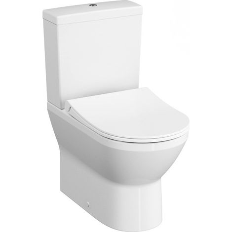 Integra Pack WC à poser sans bride avec abattant frein de chute et réservoir, Blanc (9859-003-7202)