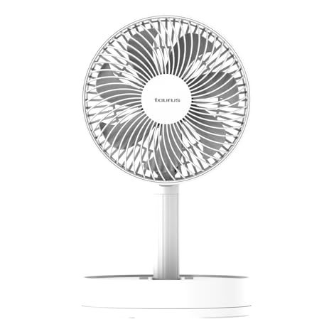 Ventilador Sobremesa Plegable 15Cm diametro Blanco TAURUS