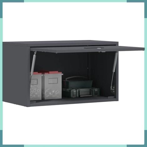 Armoire murale pour garage - 883282 - Anthracite - Acier revĂŞtu de poudre - 60 x 33 x 35 cm (1/5)