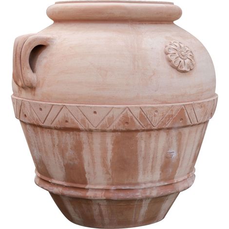 Vaso terracotta toscana 94x100x100 cm Vasi terracotta grandi fatti a mano Anfore da giardino decorative e funzionali