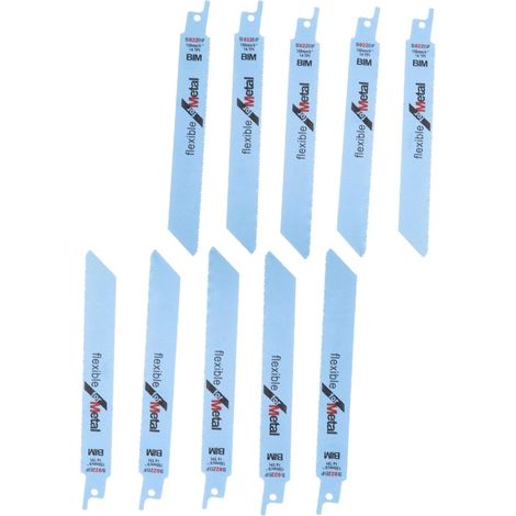 Saw Blades 150mm Saber Alternative Saw Metal Cutting Blades for S922BF, 10pcs (1/5)