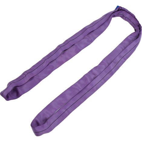 Élingue de levage ronde 1T, sangles flexibles PES sans fin, accessoires de levage haute résistance pour grues, 5 mètres (1/5)