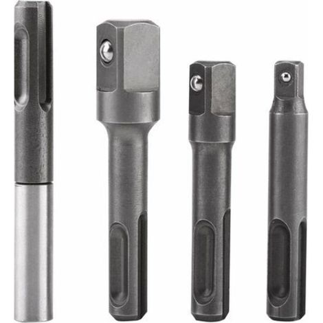 4 Stück 1/4 Zoll, 3/8 Zoll, 1/2 Zoll SDS-Bithalter, SDS-Plus-Magnetschraubendreher-Verlängerungsschraubendreher (1/5)