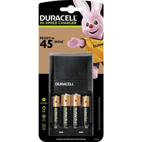 Caricabatterie Duracell CEF27 nero compatto
