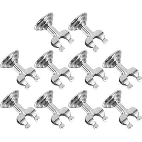 KOMBIUDA Lot de 10 pinces métalliques pour étiquettes