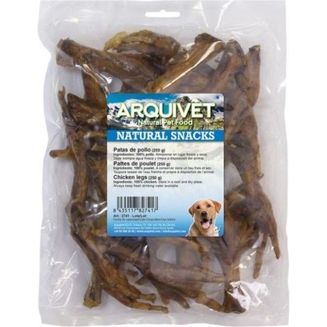 PATAS DE POLLO NATURALES 250gr.Arquivet