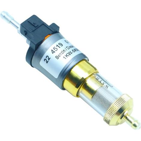 Kraftstoffpumpe für Dieselheizung mit Doppelfilter, Ersatzteile plus für alle 12V-22ml 1-5kW Standheizungen, schwarz (1/5)