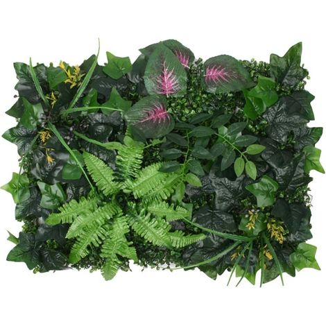 Art Mural Artificiel en Soie Plantes Vertes Eucalyptus Vif Feuilles de Vigne Vigne Faux Feuilles pour la Maison Mariage Fausses Plantes 60x40cm