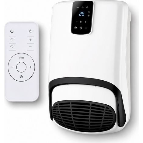 RUBY Radiateur soufflant mural type split - Ruby PT-1020 - 3 modes - minuterie 24 h - télécommande (1/3)