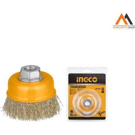 SPAZZOLA A TAZZA CON FILO ONDULATO DIAMETRO 125MM