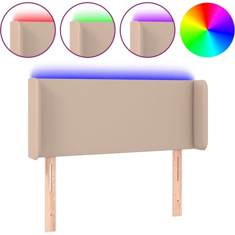Maison Exclusive - LED Kopfteil Cappuccino-Braun 83x16x78/88 cm K