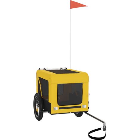 Remorque de vélo pour animaux de compagnie jaune et noir CFW22330 (1/5)