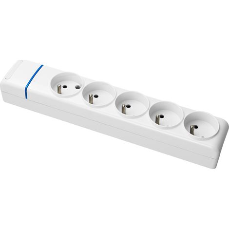 Solera – Multiprise 5 prises – Puissance max 3680W – Sans câble – Fixations multiples pour installation facile (1/3)
