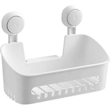 Panier de douche à ventouse, installation en une seconde, amovible et puissant, pour salle de bain (1/5)
