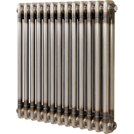 Radiatore 2 Colonne Orizzontale Metallo Grezzo 600x605 mm