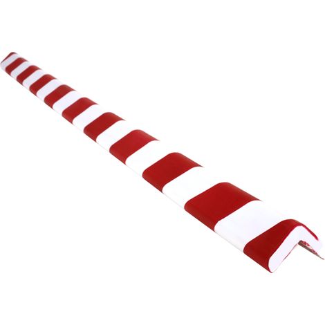 Amortisseur de chocs 1m - Carré pour angles droits - Rouge/Blanc - 8002114 (1/3)