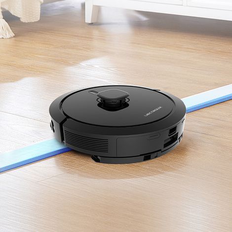 Aspirateur robot Liectroux G7, aspiration 6500Pa, navigation laser, batterie 5200mAh, autonomie 180 minutes - noir, prise UE (1/5)