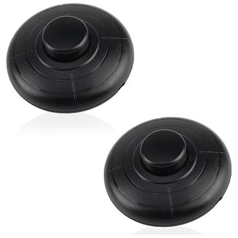 Round Foot Switch 250V /2A Foot Switches for Inline Lamp Line Replacement for Floor and Table Lamp