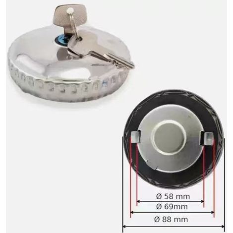 Bouchons de réservoir de carburant adaptés aux camions Mercedes-Benz 58 mm, modèles 308069, 308710, 4821320 et 1315785. (1/5)