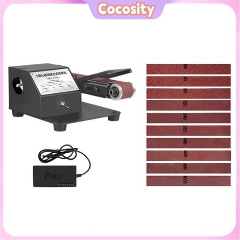 Cocosity ponceuse à bande électrique Mini ponceuse à bande verticale et horizontale 250 W, ponçage outillage perceuse UE et Type 1 (1/5)