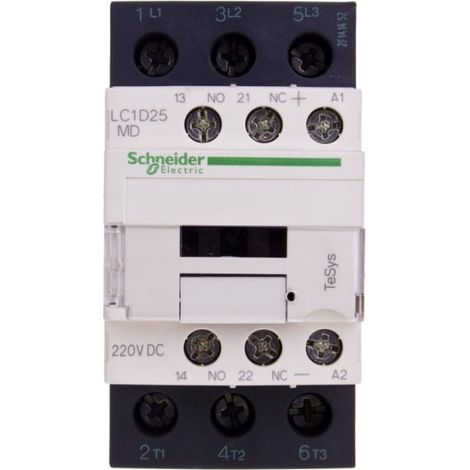 TeSys Deca Leistungsschütz 25A 3P 220V DC 1Ö 1Ö LC1D25MD