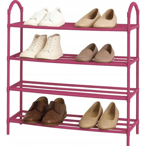 Scaffale per scarpe rosa (20) (1/5)