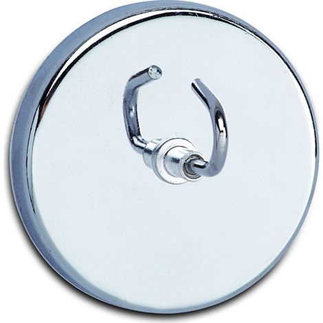 Maul 6155596 gancho magnético plateado acero inoxidable