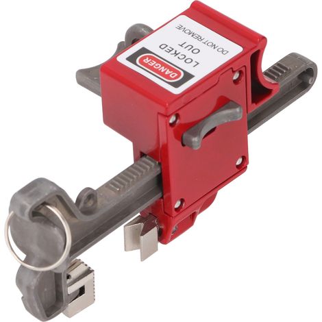 Antivol pour vanne à boisseau sphérique avec étiquettes et colliers serre-câbles, cadenas sécurité pour poignée de robinet manuel DN8-DN100 (1/5)