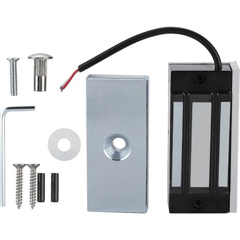 Serrure électromagnétique Mini Verrou magnétique 60kg DC24V Alliage d'aluminium Porte bois verre métal (1/5)