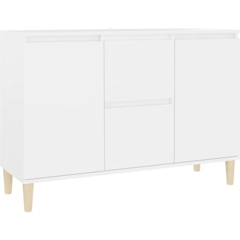 Credenza cassettiera cassettiera mobile contenitore organizer cucina soggiorno soggiorno 101 x 35 x 70 cm derivati del legno bianco 020030172