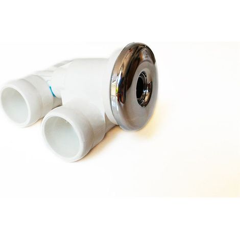 Ricambio Microjet doppio ingresso unidirezionale con ugello cromo Albatros P104R03074999 (1/3)