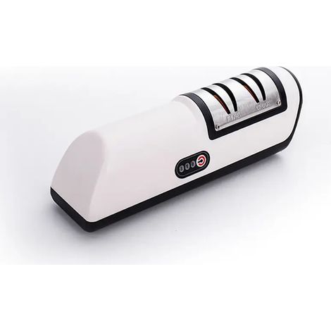 Affûteur de couteaux électrique, affûteur de couteaux en acier inoxydable, affûteur de couteaux électrique rechargeable par USB, réglage automatique pour un affûtage rapide