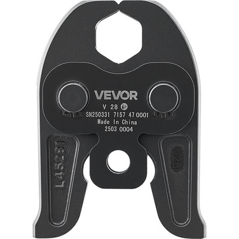 VEVOR Ganascia di Pressatura V28, Ganascia da 28 mm per Tubi in Acciaio Inossidabile a V Attrezzatura per Crimpatura in Acciaio Cementato Compatibili con Utensili di Pressatura Standard