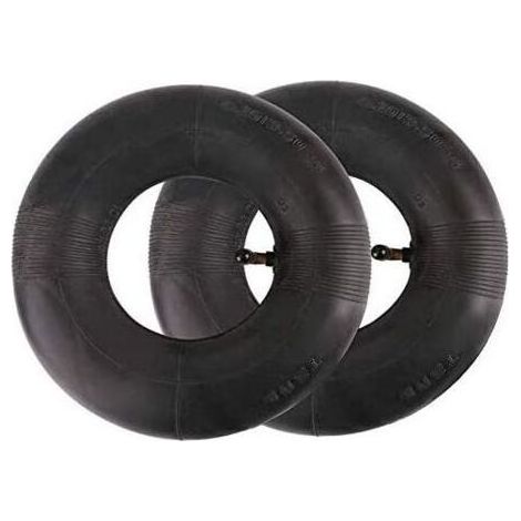 Roue et chambre à air de tondeuse- Pneu de Chambre à Air 2 PièCes SéRies 4.10/3.50-4 Pouces pour Diable, Chariot, Chariot Manuel, Chariot de Jardin, Tondeuse à Gazon, Tube de Remplacement 4.10-4- (1/4)
