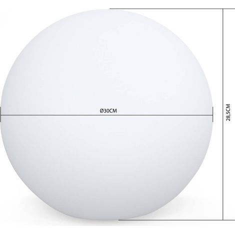 sweeek - LED-Kugel - Dekorative Leuchtkugel - Ø30 cm