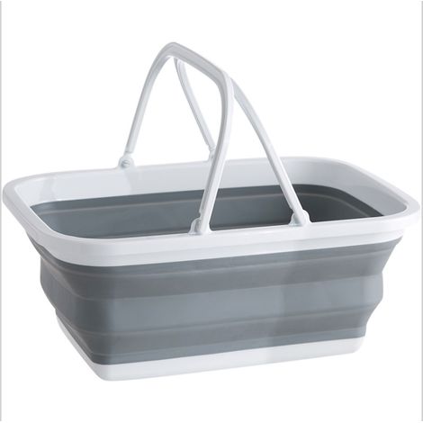 Évier pliable avec bacs de 8,5 L chacun, idéal pour la vaisselle, le camping, la randonnée et la maison. (1/5)