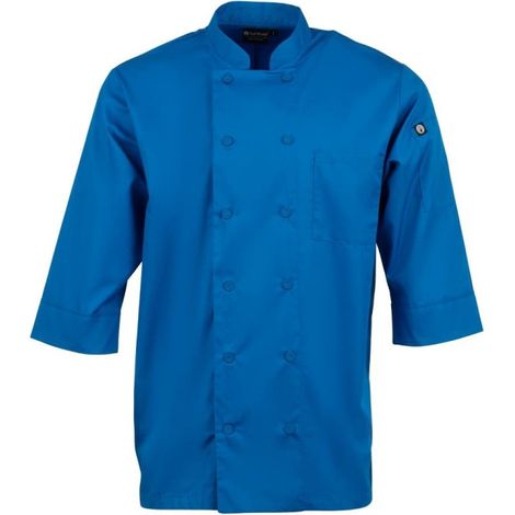 Veste de cuisine mixte Chef Works bleue M
