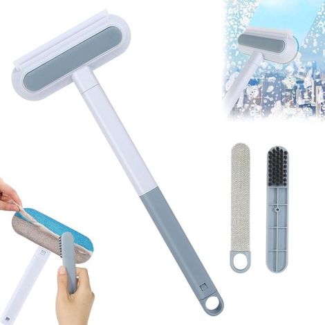 Brosse nettoyante 4 en 1 pour animaux - Rouleau anti-peluches - Élimine poils et poussières - Nettoyage en profondeur - Lavable et réutilisable - Pour meubles et textiles (1/5)